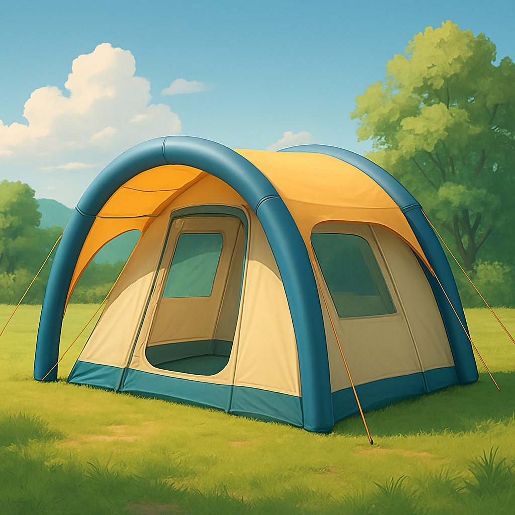 inflatable camping tents image