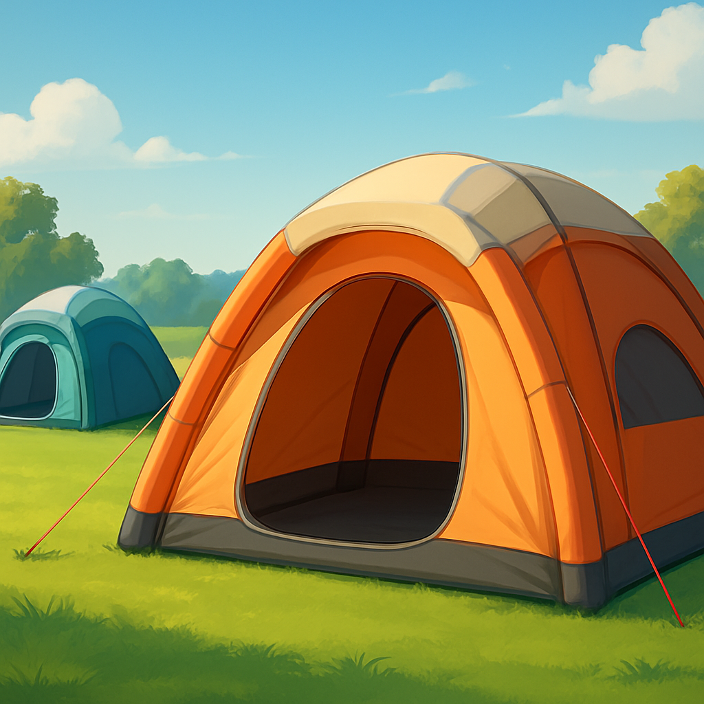 inflatable camping tents image