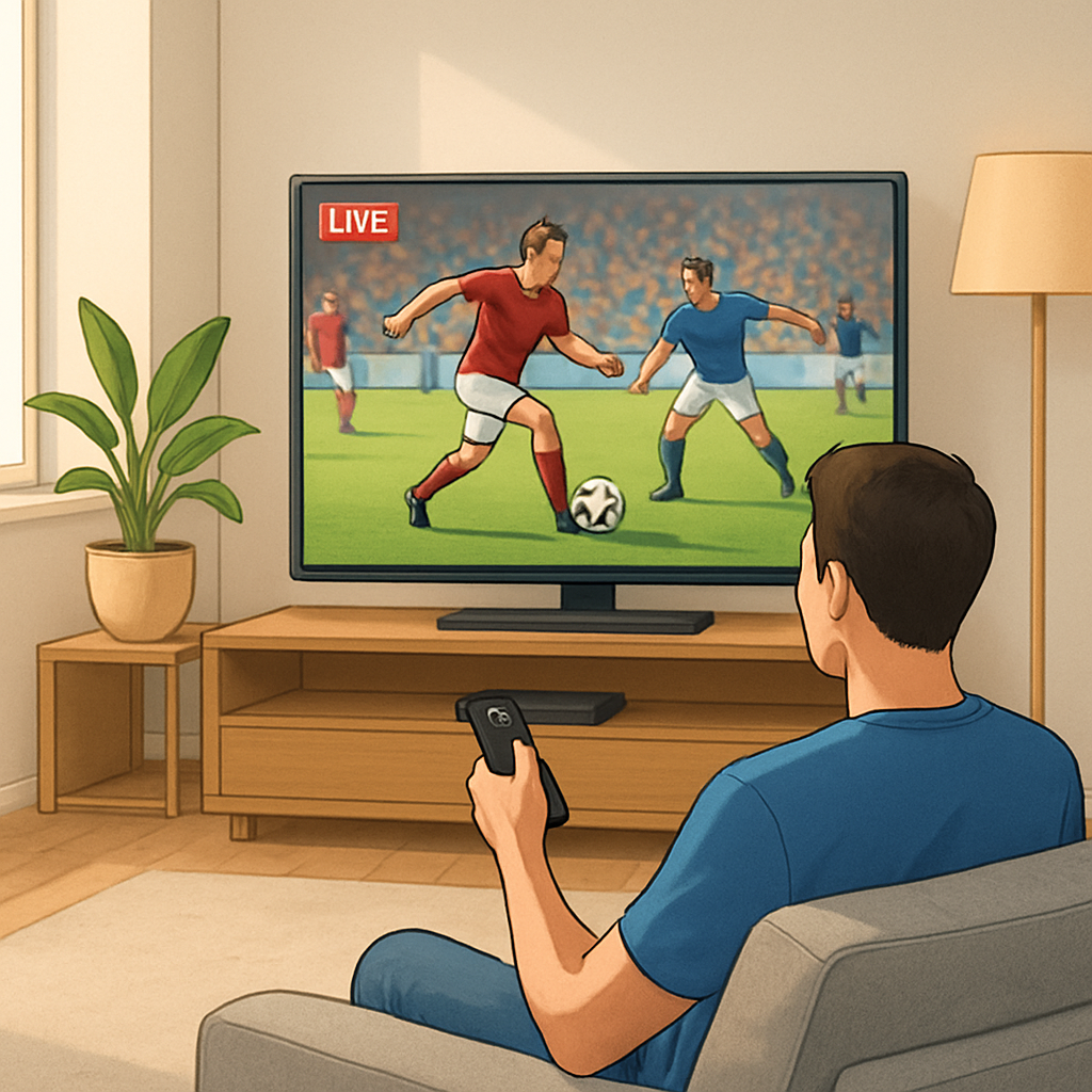 합법적 스포츠 중계 서비스 이미지