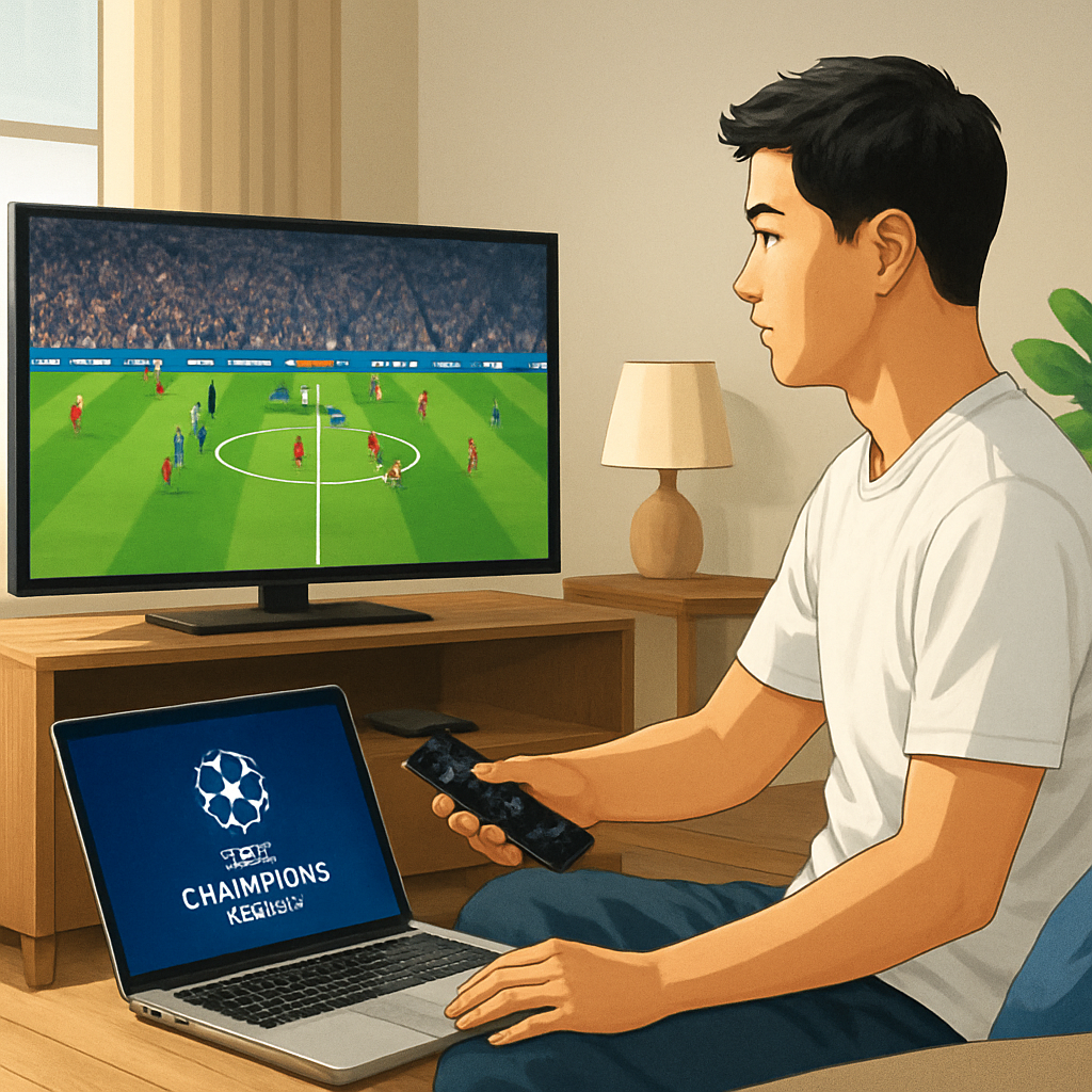 한국에서 시청하는 UEFA 챔피언스리그 생중계 방법 이미지