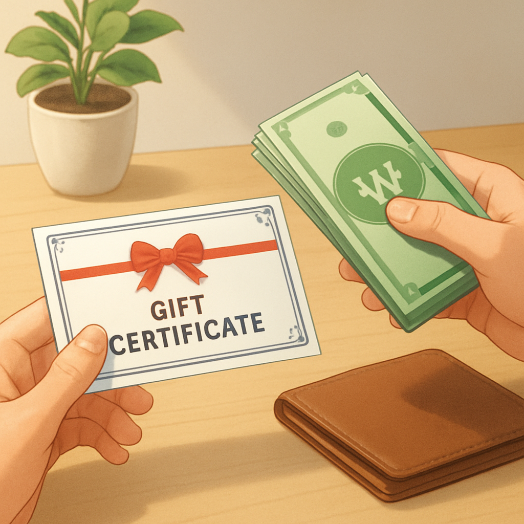 상품권 현금화 이미지