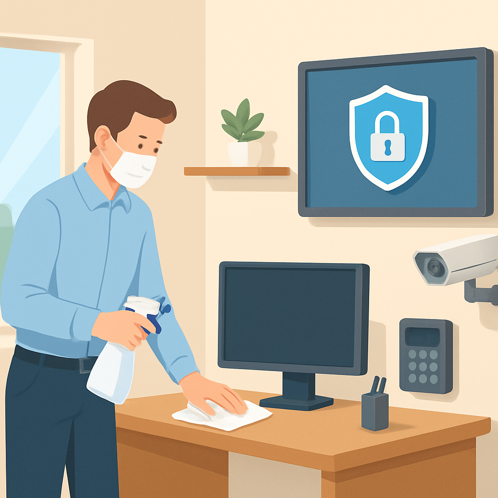 청결 관리 및 보안 시스템 이미지