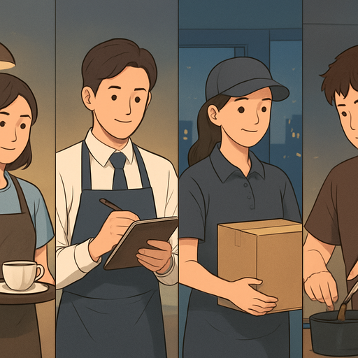 초보도 가능한 밤알바 직종 목록 이미지